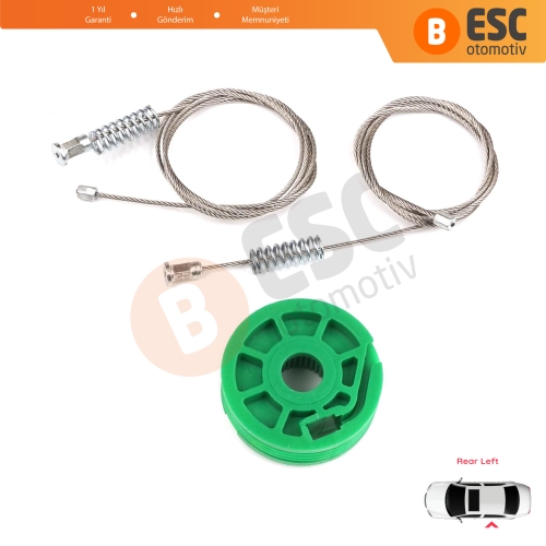 Audi A6 C5 4B 1997-2005 Allroad 4BH 4/5 Kapı 4B0839461 İçin Arka Sol Cam Kriko Tamir Seti