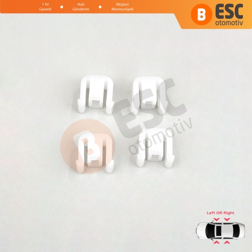 VW Polo Classic 6V2 Caddy MK2 Cordoba Vario Ibiza Inca 6K Octavia 1U İçin Cam Kriko Plastik Ayak Sabitleme Klipsi