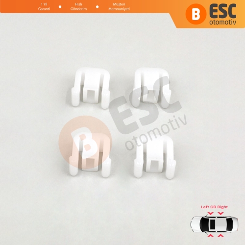 VW Polo Classic 6V2 Caddy MK2 Cordoba Vario Ibiza Inca 6K Octavia 1U İçin Cam Kriko Plastik Ayak Sabitleme Klipsi