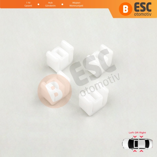 VW Polo Classic 6V2 Caddy MK2 Cordoba Vario Ibiza Inca 6K Octavia 1U İçin Cam Kriko Plastik Ayak Sabitleme Klipsi