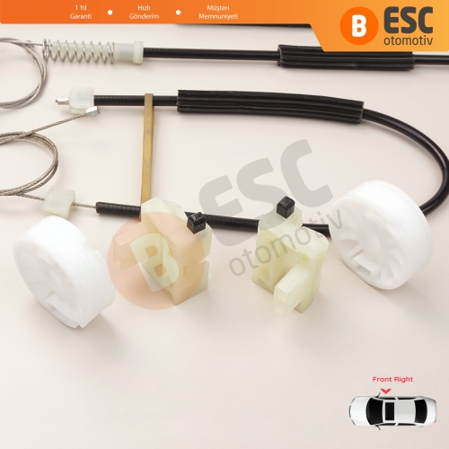 Chevrolet Cruze MK1 J300 J305 J308 2008-2016 4/5 Kapı 95382557 İçin Elektrikli Ön Sağ Cam Kriko Tamir Seti