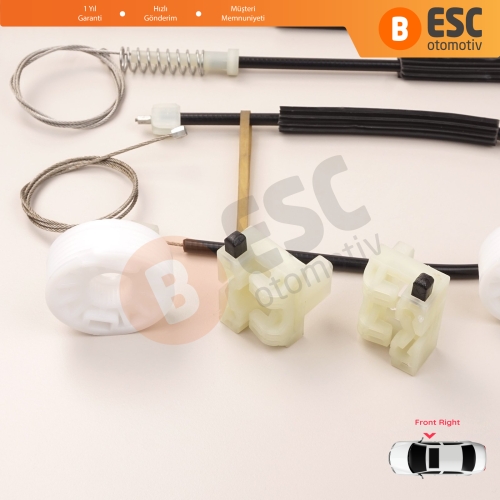 Chevrolet Cruze MK1 J300 J305 J308 2008-2016 4/5 Kapı 95382557 İçin Elektrikli Ön Sağ Cam Kriko Tamir Seti