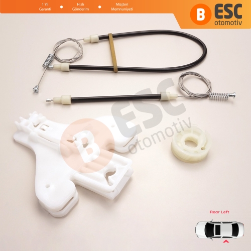 Seat Toledo MK3 5P2 2004-2009 Altea 5P1 XL 5P5 5P8 5P0839461 İçin Elektrikli Arka Sol Kapı Cam Kriko Tamir Seti