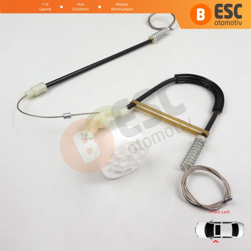 Volvo S40 V40 MK1 644 645 1995-2004 4/5-Kapı 30623448 İçin Elektrikli Ön Sol Cam Kriko Tamir Seti