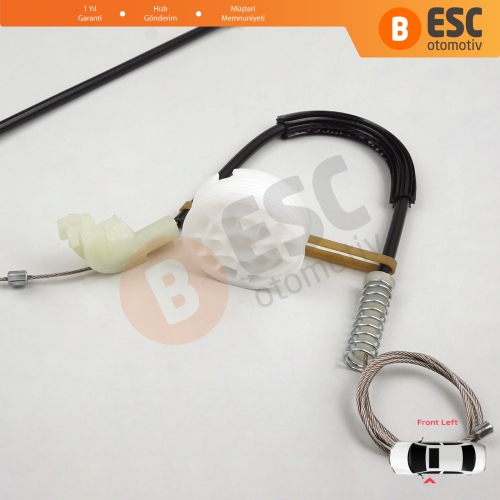 Volvo S40 V40 MK1 644 645 1995-2004 4/5-Kapı 30623448 İçin Elektrikli Ön Sol Cam Kriko Tamir Seti