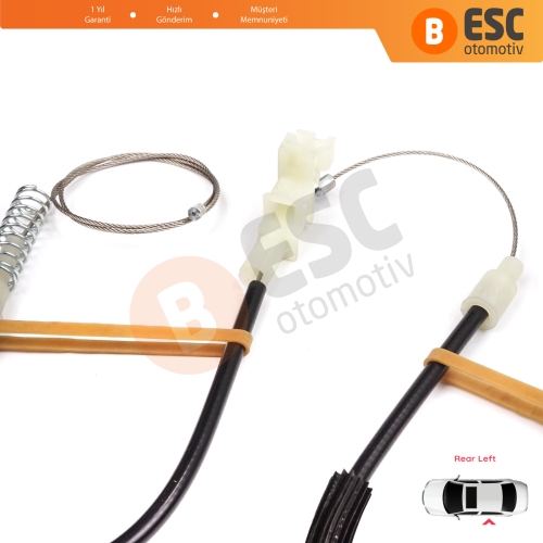 Volvo S40 V40 MK1 644 645 1995-2004 4/5-Kapı 30623452 İçin Elektrikli Arka Sol Cam Kriko Tamir Seti