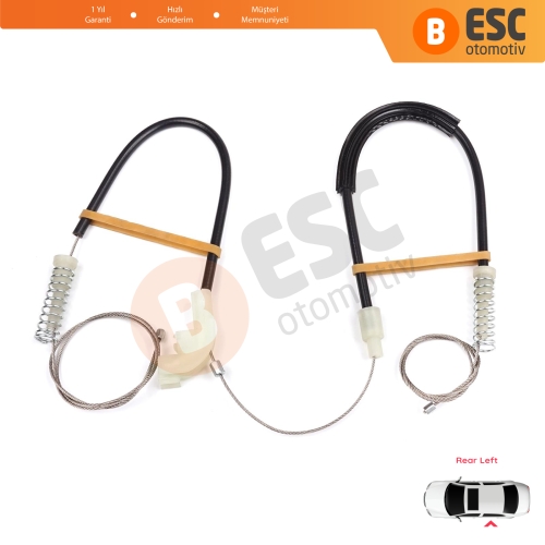 Volvo S40 V40 MK1 644 645 1995-2004 4/5-Kapı 30623452 İçin Elektrikli Arka Sol Cam Kriko Tamir Seti