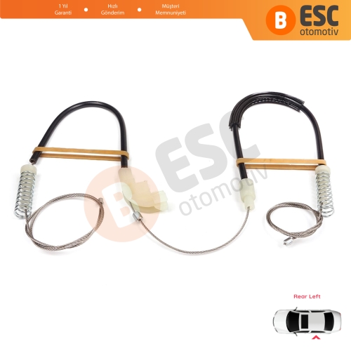 Volvo S40 V40 MK1 644 645 1995-2004 4/5-Kapı 30623452 İçin Elektrikli Arka Sol Cam Kriko Tamir Seti