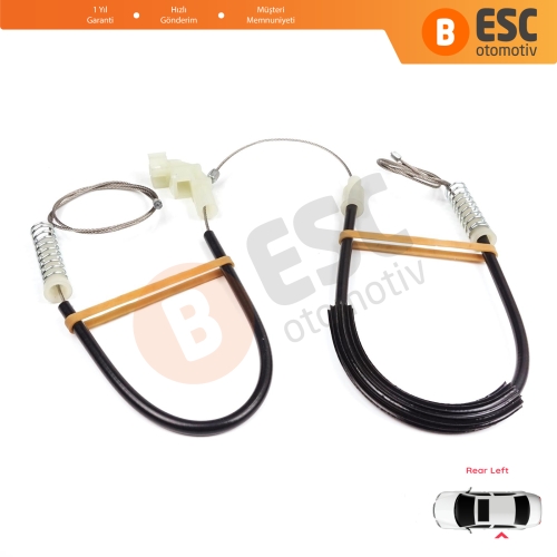 Volvo S40 V40 MK1 644 645 1995-2004 4/5-Kapı 30623452 İçin Elektrikli Arka Sol Cam Kriko Tamir Seti