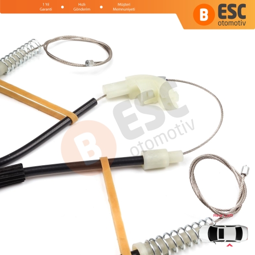 Volvo S40 V40 MK1 644 645 1995-2004 4/5-Kapı 30623452 İçin Elektrikli Arka Sol Cam Kriko Tamir Seti