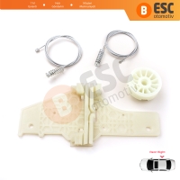 Peugeot 207 WA WC WK SW 2006–2015 5-Kapı 9224C9 İçin Elektrikli Arka Sağ Cam Kriko Tamir Seti