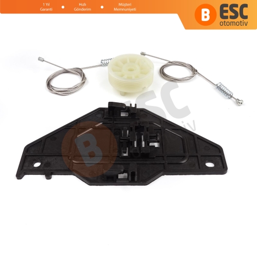 Peugeot Partner Citroen Berlingo MK2 B9 2008-2018 Tepee Multispace 9222EQ İçin Elektrikli Ön Sağ Cam Kriko Tamir Seti
