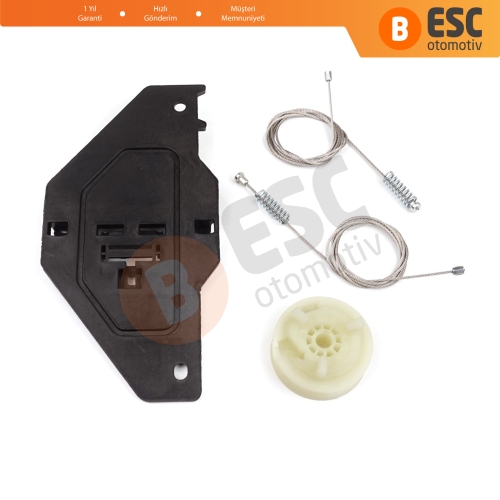 Peugeot Partner Citroen Berlingo MK2 B9 2008-2018 Tepee Multispace 9222EQ İçin Elektrikli Ön Sağ Cam Kriko Tamir Seti