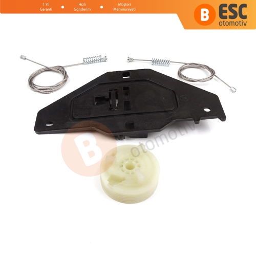 Peugeot Partner Citroen Berlingo MK2 B9 2008-2018 Tepee Multispace 9222EQ İçin Elektrikli Ön Sağ Cam Kriko Tamir Seti