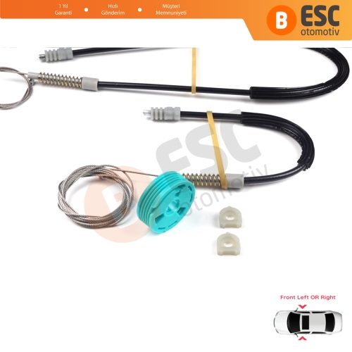 Audi 80 B3 B4 8G 89 1991-2001 Coupe Cabriolet 895837729 İçin Elektrikli Ön Cam Kriko Tamir Seti