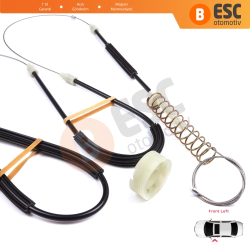 Porsche 911 996 1997-2005 Boxster 986 1996-2004 99654207504 İçin Elektrikli Ön Sol Cam Kriko Tamir Seti