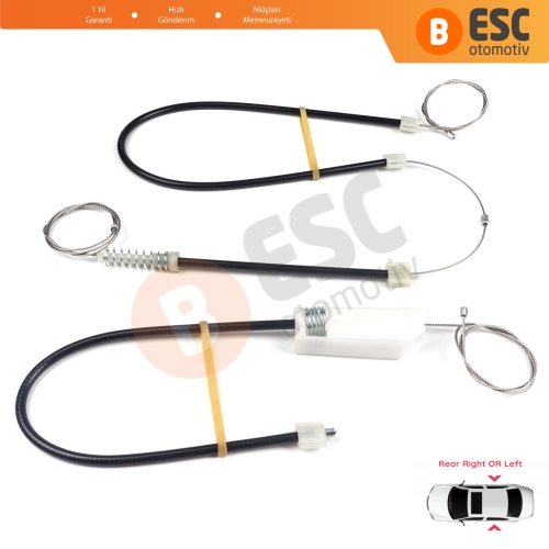 Mercedes CLS Class C219 W219 2004-2011 A2197300746 A2197300846 İçin Arka Cam Kriko Tamir Seti