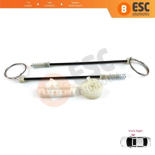 Opel Corsa D S07 2006-2014 5-Kapı 13188491 İçin Elektrikli Ön Sağ Cam Kriko Tamir Seti