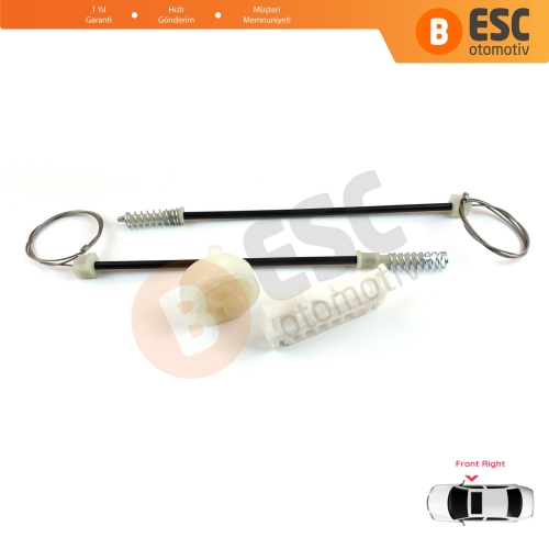 Opel Corsa D S07 2006-2014 5-Kapı 13188491 İçin Elektrikli Ön Sağ Cam Kriko Tamir Seti