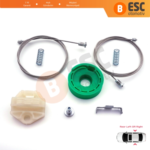 Opel Omega B V94 1994-2003 4/5 Kapı 90520249 90520250 İçin Elektrikli Arka Sağ veya Sol Cam Kriko Tamir Seti