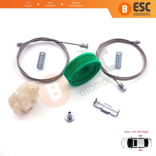 Opel Omega B V94 1994-2003 4/5 Kapı 90520249 90520250 İçin Elektrikli Arka Sağ veya Sol Cam Kriko Tamir Seti