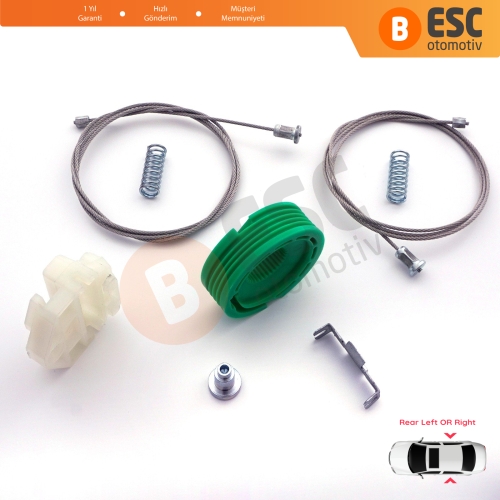 Mercedes E Class W124 S124 1986-1995 4/5 Kapı 1247300346 1247300446 İçin Elektrikli Arka Cam Kriko Tamir Seti