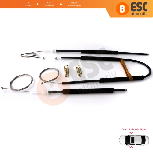 Seat Leon MK3 5F 5F1 5F8 2012-2020 4/5 Kapı 5F4837461 5F4837462 İçin Elektrikli Ön Cam Kriko Tamir Seti