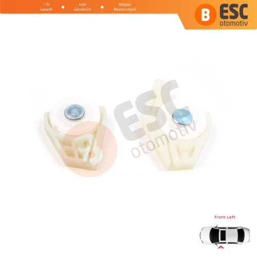 Fiat Doblo MK1 MPV Van 119 223 2001-2010 51718404 İçin Ön Sol Cam Kriko Tamir Köşe Makarası 1+2