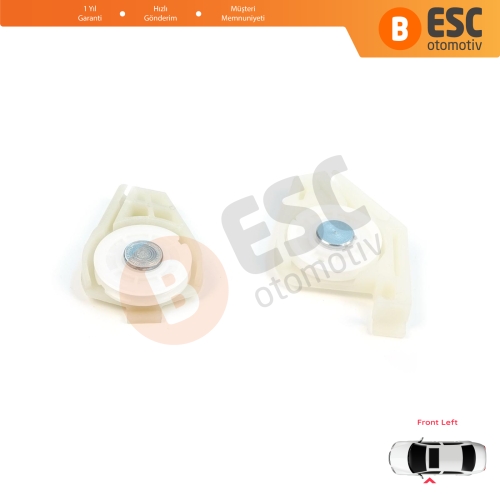 Fiat Doblo MK1 MPV Van 119 223 2001-2010 51718404 İçin Ön Sol Cam Kriko Tamir Köşe Makarası 1+2