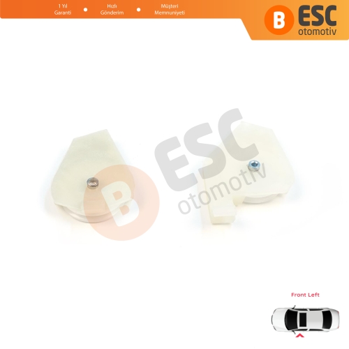 Fiat Doblo MK1 MPV Van 119 223 2001-2010 51718404 İçin Ön Sol Cam Kriko Tamir Köşe Makarası 1+2