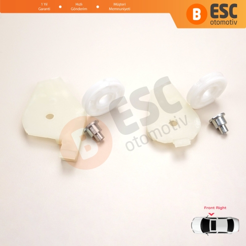 Fiat Doblo MK1 MPV Van 119 223 2001-2010 51718403 İçin Ön Sağ Cam Kriko Tamir Köşe Makarası 1+2