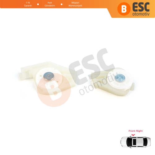 Fiat Doblo MK1 MPV Van 119 223 2001-2010 51718403 İçin Ön Sağ Cam Kriko Tamir Köşe Makarası 1+2