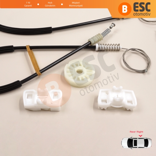 VW Sharan MK1 7M Seat Alhambra 7M 7V 1995-2010 Ford Galaxy MK1 1995-2006 7M0839462 İçin Elektrikli Arka Sağ Kapı Cam Kriko Tamir Seti