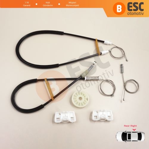 VW Sharan MK1 7M Seat Alhambra 7M 7V 1995-2010 Ford Galaxy MK1 1995-2006 7M0839462 İçin Elektrikli Arka Sağ Kapı Cam Kriko Tamir Seti