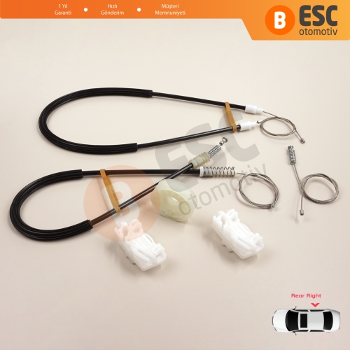 VW Sharan MK1 7M Seat Alhambra 7M 7V 1995-2010 Ford Galaxy MK1 1995-2006 7M0839462 İçin Elektrikli Arka Sağ Kapı Cam Kriko Tamir Seti