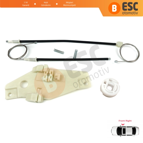 Toyota Corolla E10 AE100 E100 1991-1999 3/4/5 Kapı 6981002051 İçin Ön Sağ Cam Kriko Tamir Seti