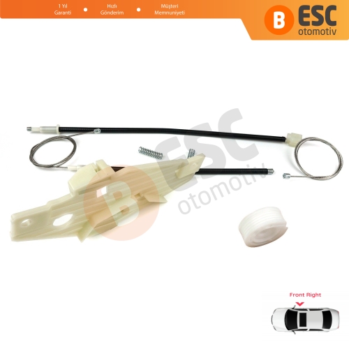 Toyota Corolla E10 AE100 E100 1991-1999 3/4/5 Kapı 6981002051 İçin Ön Sağ Cam Kriko Tamir Seti