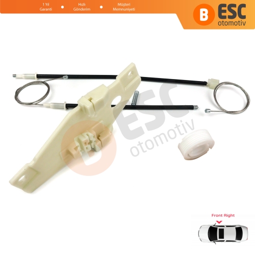 Toyota Corolla E10 AE100 E100 1991-1999 3/4/5 Kapı 6981002051 İçin Ön Sağ Cam Kriko Tamir Seti
