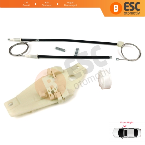 Toyota Corolla E10 AE100 E100 1991-1999 3/4/5 Kapı 6981002051 İçin Ön Sağ Cam Kriko Tamir Seti