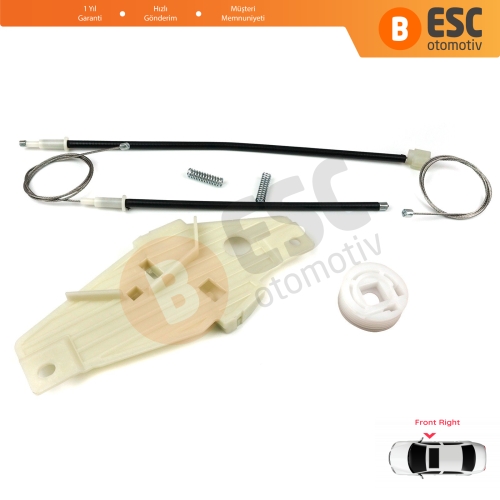 Toyota Corolla E10 AE100 E100 1991-1999 3/4/5 Kapı 6981002051 İçin Ön Sağ Cam Kriko Tamir Seti