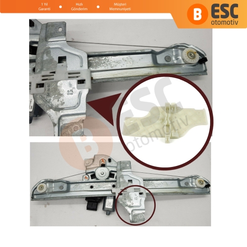 Peugeot 2008 MK1 A94 2013-2019 için Ön Sol Cam Kriko Klipsi