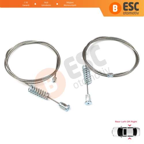 Peugeot 308 MK2 T9 LB LP LW LH L3 2013-2021 4/5 Kapı İçin Arka Cam Kriko Tamir Seti