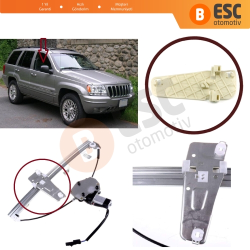 Jeep Grand Cherokee MK2 WJ WG İçin Ön Sağ Cam Kriko Klipsi 55076466AB