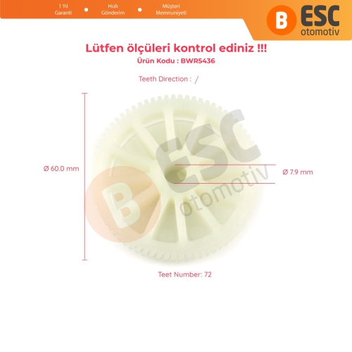 Mercedes Benz Actros Kamyon MP2 2003-2008 için Cam Kriko Motor Tamir Freze İç Dişlisi