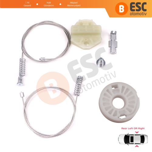 Opel Vectra B J96 1995-2004 4/5 Kapı 90520229 90520230 İçin Arka Cam Kriko Tamir Seti