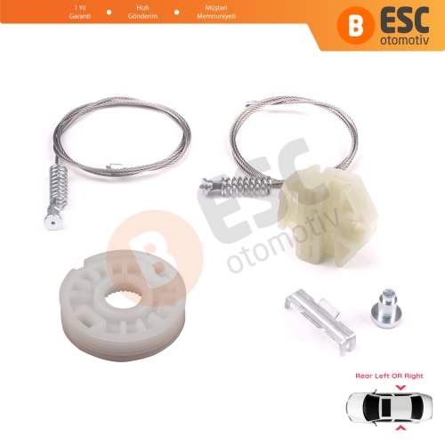 Opel Vectra B J96 1995-2004 4/5 Kapı 90520229 90520230 İçin Arka Cam Kriko Tamir Seti