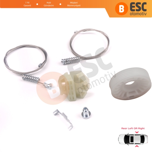 Opel Vectra B J96 1995-2004 4/5 Kapı 90520229 90520230 İçin Arka Cam Kriko Tamir Seti