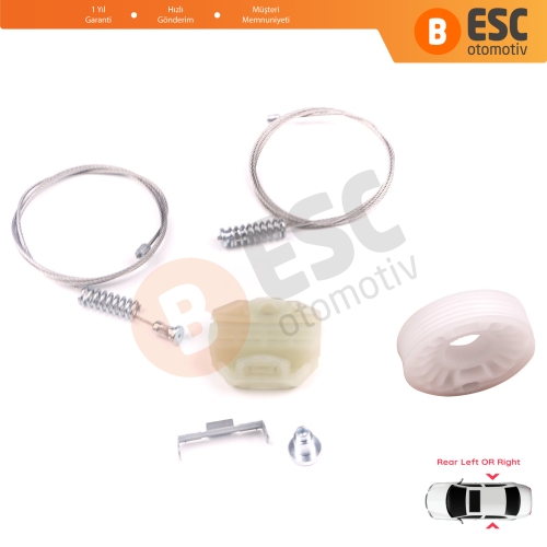 Opel Vectra B J96 1995-2004 4/5 Kapı 90520229 90520230 İçin Arka Cam Kriko Tamir Seti