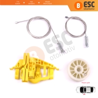 Ram ProMaster City 2015-2022 4-Kapı 68366053AA İçin Ön Sol Cam Kriko Tamir Seti