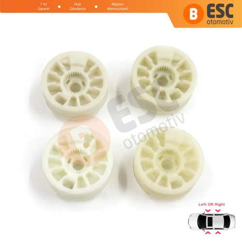 Hyundai Elantra MD UD Sonata YF Tucson TL Kia Optima JF Sportage MK4 QL 82471D3011 için 4 Parça Sol Sağ Cam Kriko Gergi Makarası